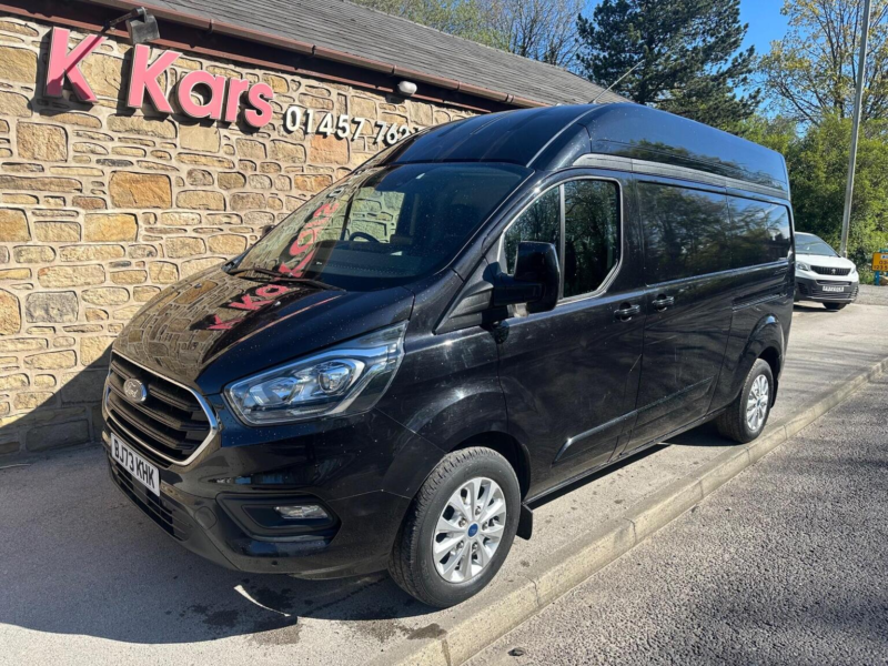 2023 Ford Transit Custom 2.0 300 Ecoblue Limited L2 H2 Euro 6 (s/s) 5dr in Black — image 1