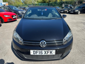 2015 Volkswagen Golf 1.6 Tdi Bluemotion Tech Se Cabriolet Euro 5 (s/s) 2dr in Black — image 3