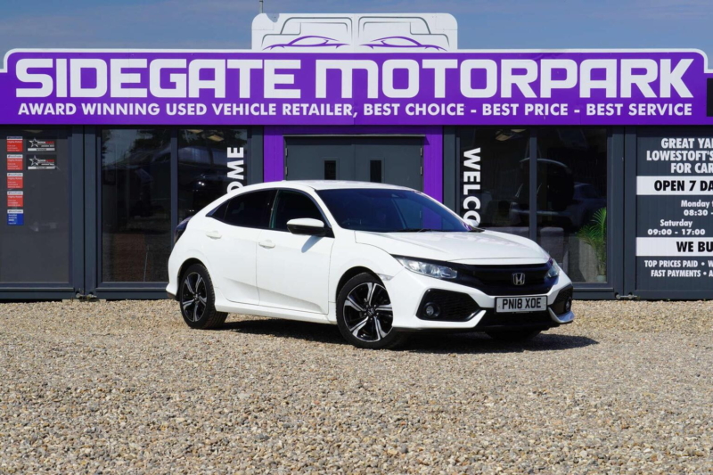 2018 Honda Civic 1.0 Vtec Turbo Sr Euro 6 (s/s) 5dr in White — image 1