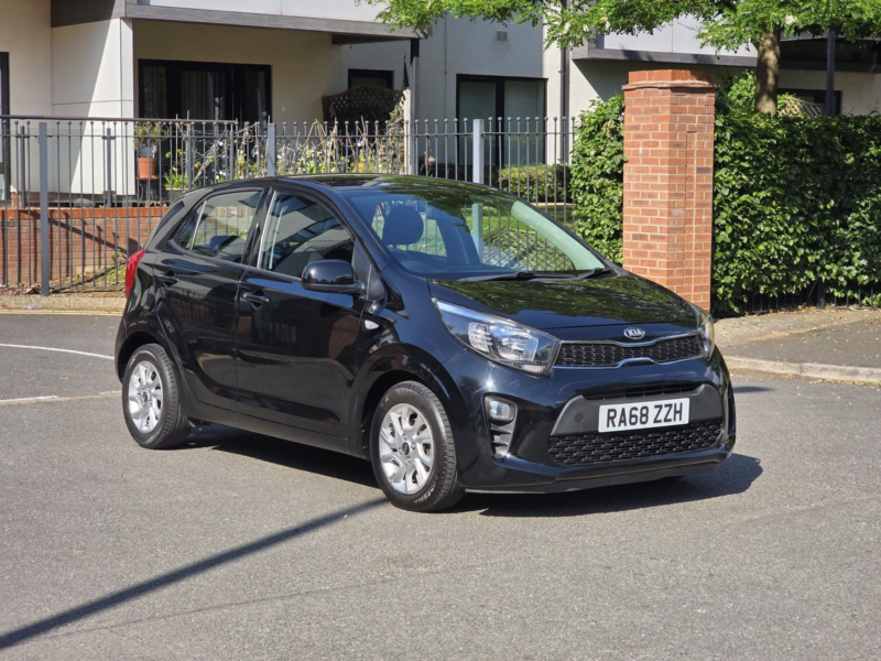 2019 Kia Picanto 1.25 2 Hatchback 5dr Petrol Auto Euro 6 (83 Bhp) in Black — image 1