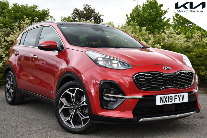 2019 Kia Sportage 1.6 T-Gdi Gt-Line S SUV 5dr Petrol Dct AWD Euro 6 (s/s) (174 Bhp) in Red — image 1
