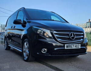 2017 Mercedes-Benz Vito 2.1 119 Cdi Bluetec Sport Crew Van G-Tronic+ Rwd L1 Euro 6 (s/s) 5dr in Black — image 5