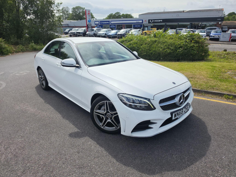 2018 Mercedes-Benz C Class 2.0 C220d Amg Line Saloon 4dr Diesel G-Tronic+ Euro 6 (s/s) (194 Ps) in White — image 1