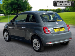 2019 Fiat 500 1.2 Lounge Euro 6 (s/s) 3dr in Grey — image 3
