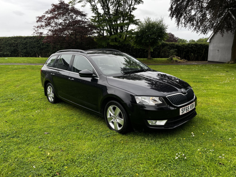 2015 Skoda Octavia 1.6 Tdi Se Business Estate With Service History,p/x To Clear in Black — image 1