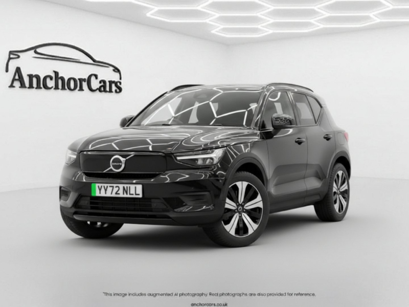 2022 Volvo Xc40 170kw 69kwh Recharge Core Auto in Black — image 1