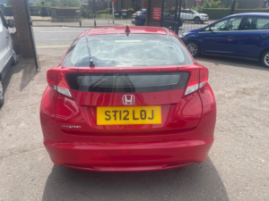 2012 Honda Civic 1.8 I-Vtec Se Hatchback 5dr Petrol Manual Euro 5 (s/s) (142 Ps) in Red — image 5