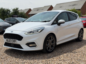 2018 Ford Fiesta 1.0t Ecoboost St-Line X Auto Euro 6 (s/s) 5dr in White — image 3