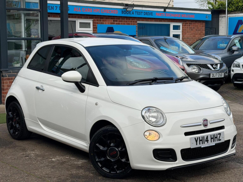 2014 Fiat 500 0.9 Twinair S Euro 6 (s/s) 3dr in White — image 1