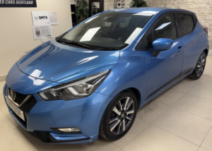 2019 Nissan Micra 1.0 Ig-T Tekna Hatchback 5dr Petrol Xtron Euro 6 (s/s) (100 Ps) in Blue — image 2