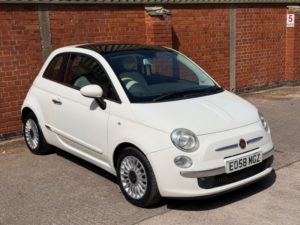 2008 Fiat 500 1.2 Lounge Euro 4 3dr in White — image 2