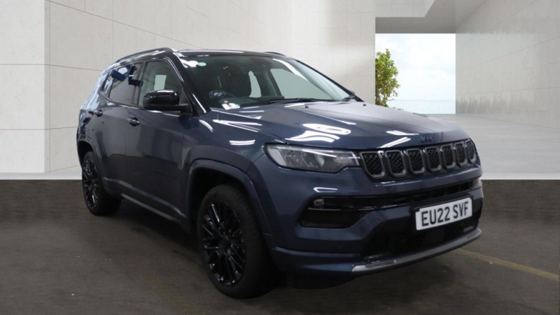 2022 Jeep Compass 1.3 Gse T4 11.4kwh S SUV 5dr Petrol Plug-In Hybrid Auto 4xe Euro 6 (s/s) (240 Ps) in Blue — image 1