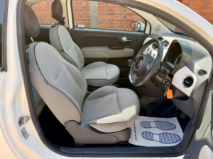 2009 Fiat 500 1.2 Lounge Euro 5 (s/s) 3dr in White — image 3