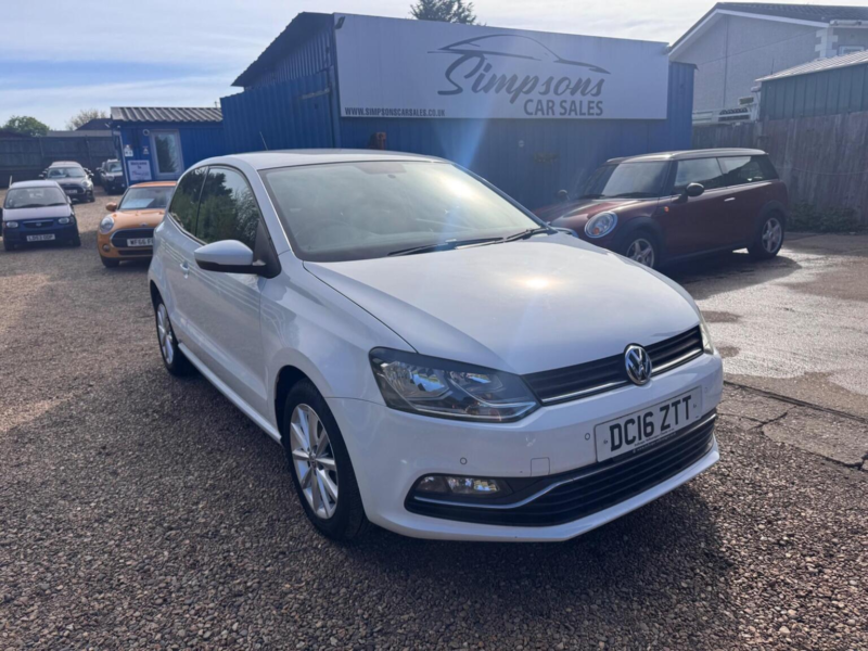2016 Volkswagen Polo 1.2 Tsi Bluemotion Tech Match Euro 6 (s/s) 3dr in White — image 1