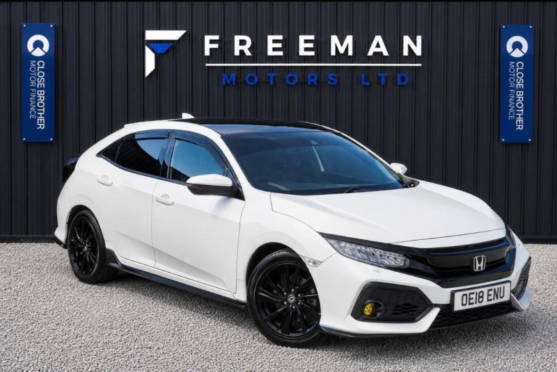 2018 Honda Civic 1.5 Vtec Turbo Gpf Sport Plus CVT Euro 6 (s/s) 5dr in White — image 1