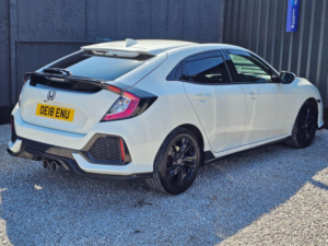 2018 Honda Civic 1.5 Vtec Turbo Gpf Sport Plus CVT Euro 6 (s/s) 5dr in White — image 2