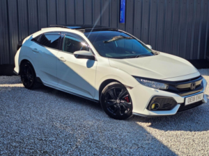 2018 Honda Civic 1.5 Vtec Turbo Gpf Sport Plus CVT Euro 6 (s/s) 5dr in White — image 3