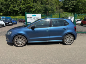 2015 Volkswagen Polo 1.4 Tsi Bluemotion Tech Act Bluegt Hatchback 5dr Petrol Manual Euro 6 (s/s) (150 Ps) in Blue — image 3