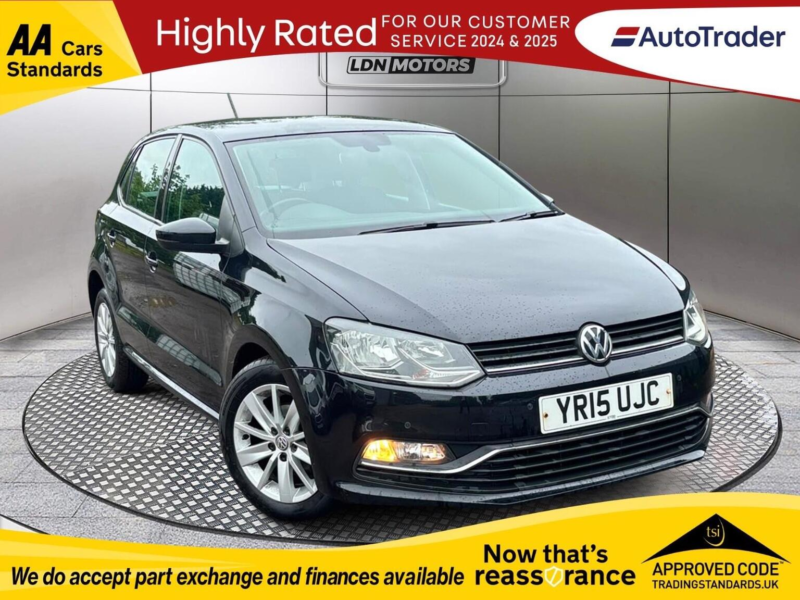 2015 Volkswagen Polo 1.0 Bluemotion Tech Se Euro 6 (s/s) 5dr in Black — image 1