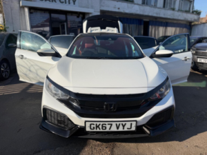 2017 Honda Civic 1.0 Vtec Turbo Se CVT Euro 6 (s/s) 5dr in White — image 2