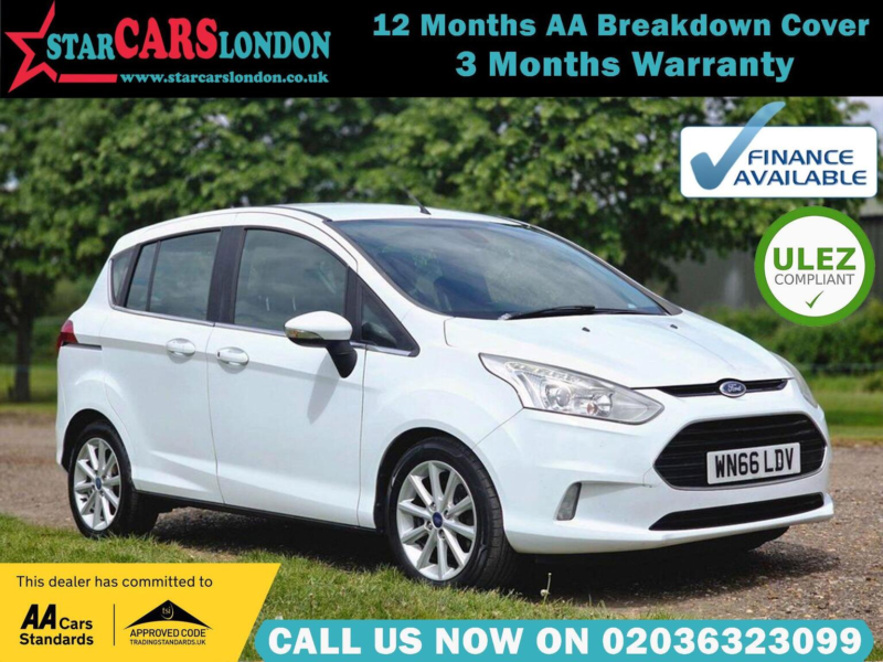 2016 Ford B-Max 1.6 Titanium Powershift Euro 5 5dr in White — image 1