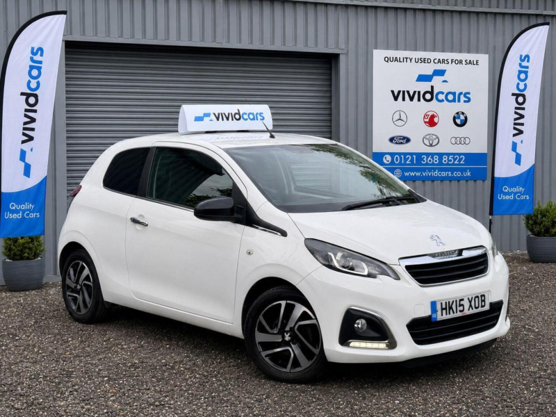 2015 Peugeot 108 1.2 Vti Puretech Feline Euro 5 3dr in White — image 1