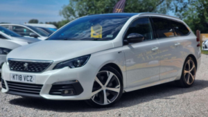 2018 Peugeot 308 Sw 2.0 Bluehdi Gt Eat Euro 6 (s/s) 5dr in White — image 3