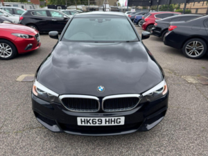 2019 BMW 5 Series 2.0 520d M Sport Auto Euro 6 (s/s) 4dr in Black — image 4