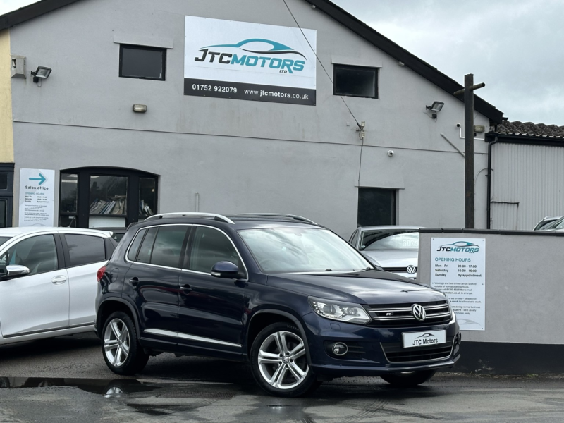 2015 Volkswagen Tiguan 2.0 Tdi Bluemotion Tech R-Line 177 5dr Auto, Diesel, Blue + Great Value in Blue — image 1