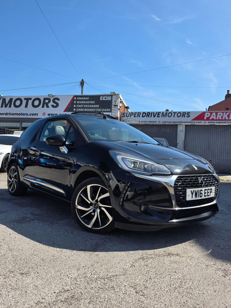 2016 Ds Automobiles Ds 3 Cabrio 1.6 Bluehdi Prestige Cabriolet Euro 6 (s/s) 2dr in Black — image 1