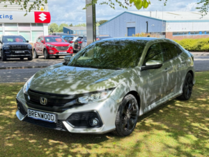 2018 Honda Civic 1.0 Vtec Turbo Ex Hatchback 5dr Petrol CVT Euro 6 (s/s) (126 Ps) in Silver — image 2