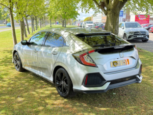 2018 Honda Civic 1.0 Vtec Turbo Ex Hatchback 5dr Petrol CVT Euro 6 (s/s) (126 Ps) in Silver — image 5
