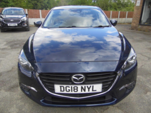 2018 Mazda Mazda3 2.0 Skyactiv-G Se-L Nav Euro 6 (s/s) 5dr in Blue — image 2