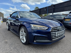 2019 Audi A5 Cabriolet 2.0 Tdi 40 S Line S Tronic Euro 6 (s/s) 2dr in Blue — image 5