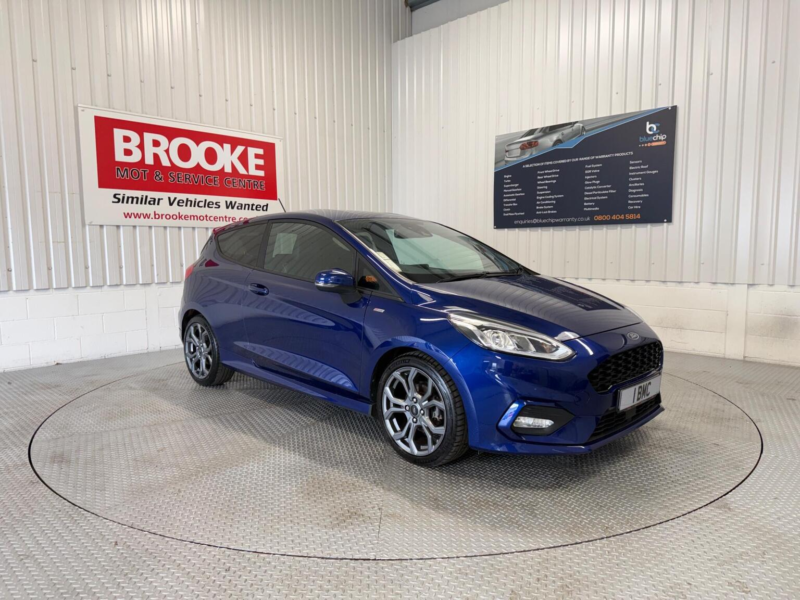 2017 Ford Fiesta 1.0t Ecoboost St-Line X Euro 6 (s/s) 3dr in Blue — image 1