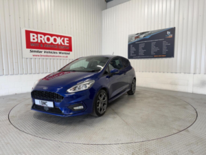 2017 Ford Fiesta 1.0t Ecoboost St-Line X Euro 6 (s/s) 3dr in Blue — image 3