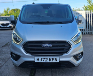 2022 Ford Transit Custom 2.0 340 Ecoblue Limited Auto L1 H1 Euro 6 5dr in Silver — image 2