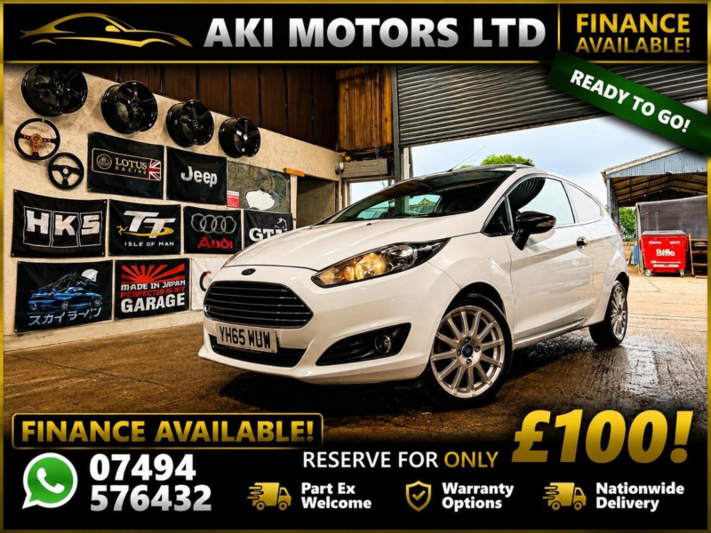 2015 Ford Fiesta Van 1.5 Tdci Econetic Panel Van 3dr in White — image 1
