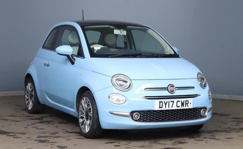 2016 Fiat 500 1.2 Lounge Euro 6 (s/s) 3dr in Blue — image 1
