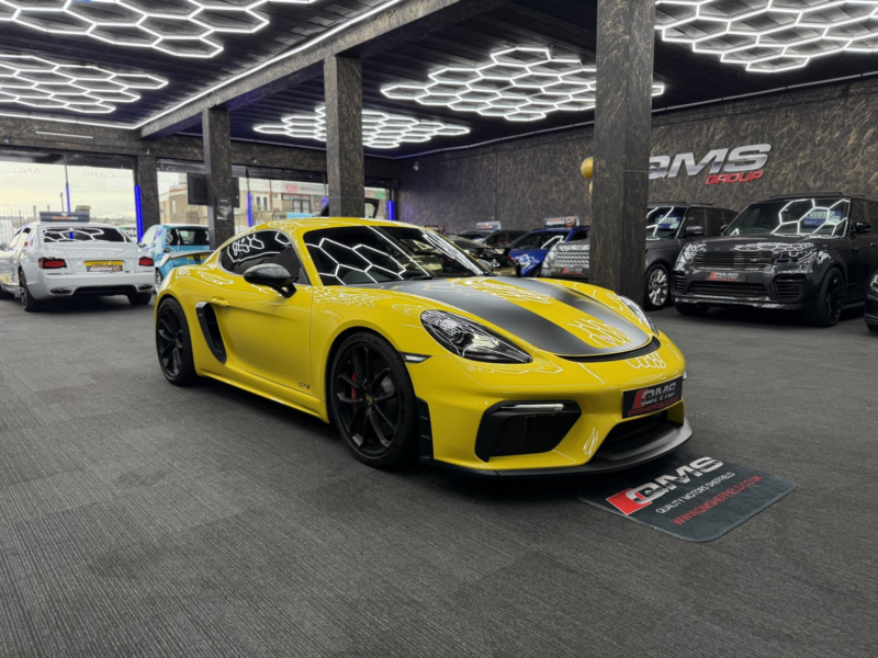 2021 Porsche 718 4.0 Gt4 in Yellow — image 1
