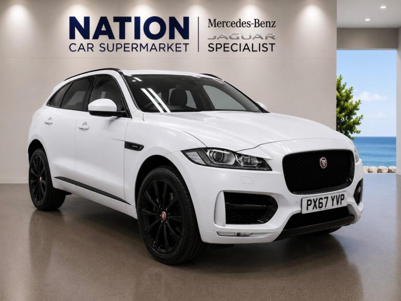 2017 Jaguar F-Pace 2.0 D180 R-Sport Auto AWD Euro 6 (s/s) 5dr in White — image 1