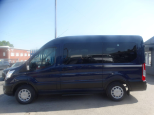 2021 Ford Transit 2.0 350 Ecoblue Trend Rwd L2 H2 Euro 6 (s/s) 5dr (12 Seat) in Blue — image 4