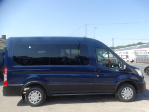 2021 Ford Transit 2.0 350 Ecoblue Trend Rwd L2 H2 Euro 6 (s/s) 5dr (12 Seat) in Blue — image 5