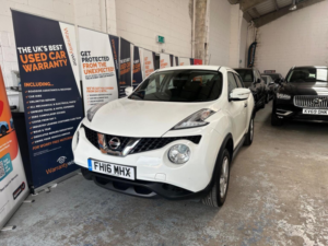 2016 Nissan Juke 1.6 Visia Euro 6 5dr in White — image 5