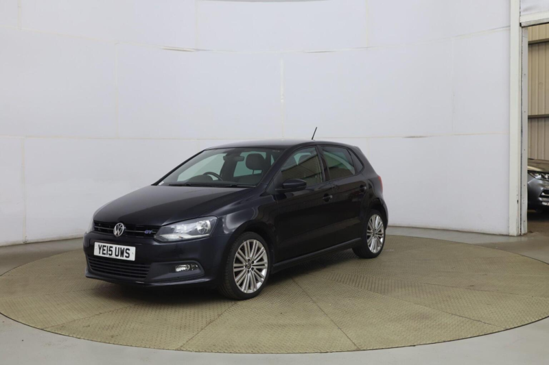 2015 Volkswagen Polo 1.4 Tsi Bluemotion Tech Act Bluegt DSG Euro 6 (s/s) 5dr in Black — image 1