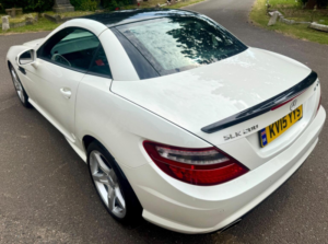 2015 Mercedes-Benz Slk 1.8 Slk200 Amg Sport G-Tronic+ Euro 5 (s/s) 2dr in White — image 4