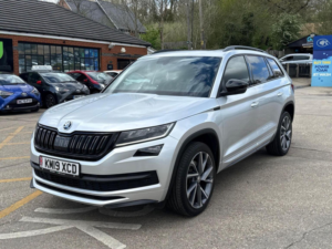 2019 Skoda Kodiaq 2.0 Tsi Sportline DSG 4WD Euro 6 (s/s) 5dr (7 Seat) in Silver — image 2