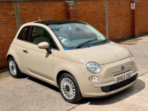 2013 Fiat 500 1.2 Lounge Euro 4 3dr in Beige — image 2