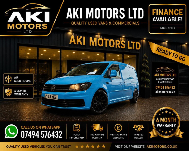 2016 Volkswagen Caddy Maxi 1.6 Tdi C20 Cr Startline Lwb Euro 5 6dr in Blue — image 1