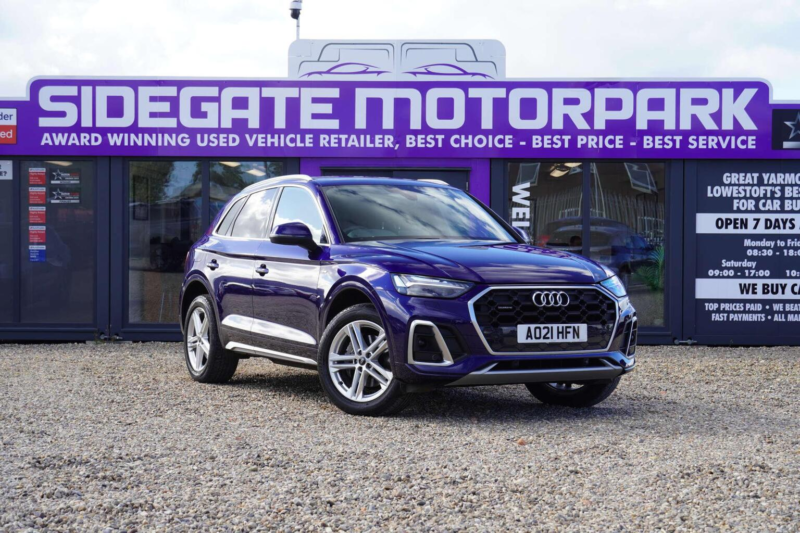 2021 Audi Q5 2.0 Tdi 40 S Line S Tronic Quattro Euro 6 (s/s) 5dr in Blue — image 1